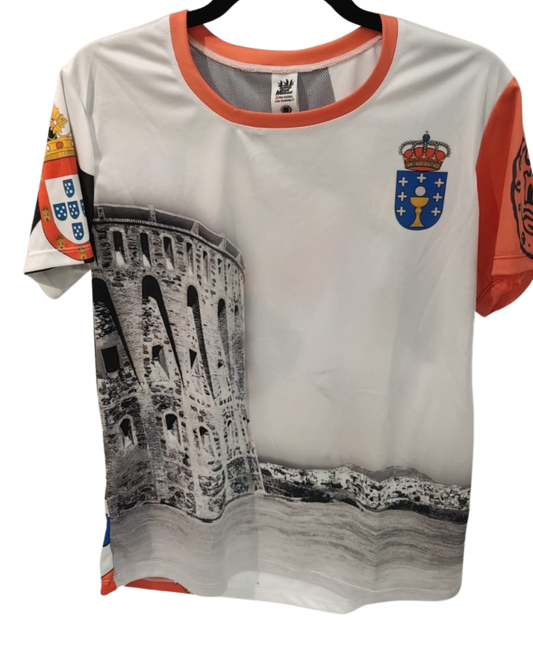 CAMISETA CAMINO SANTIAGO CORAL