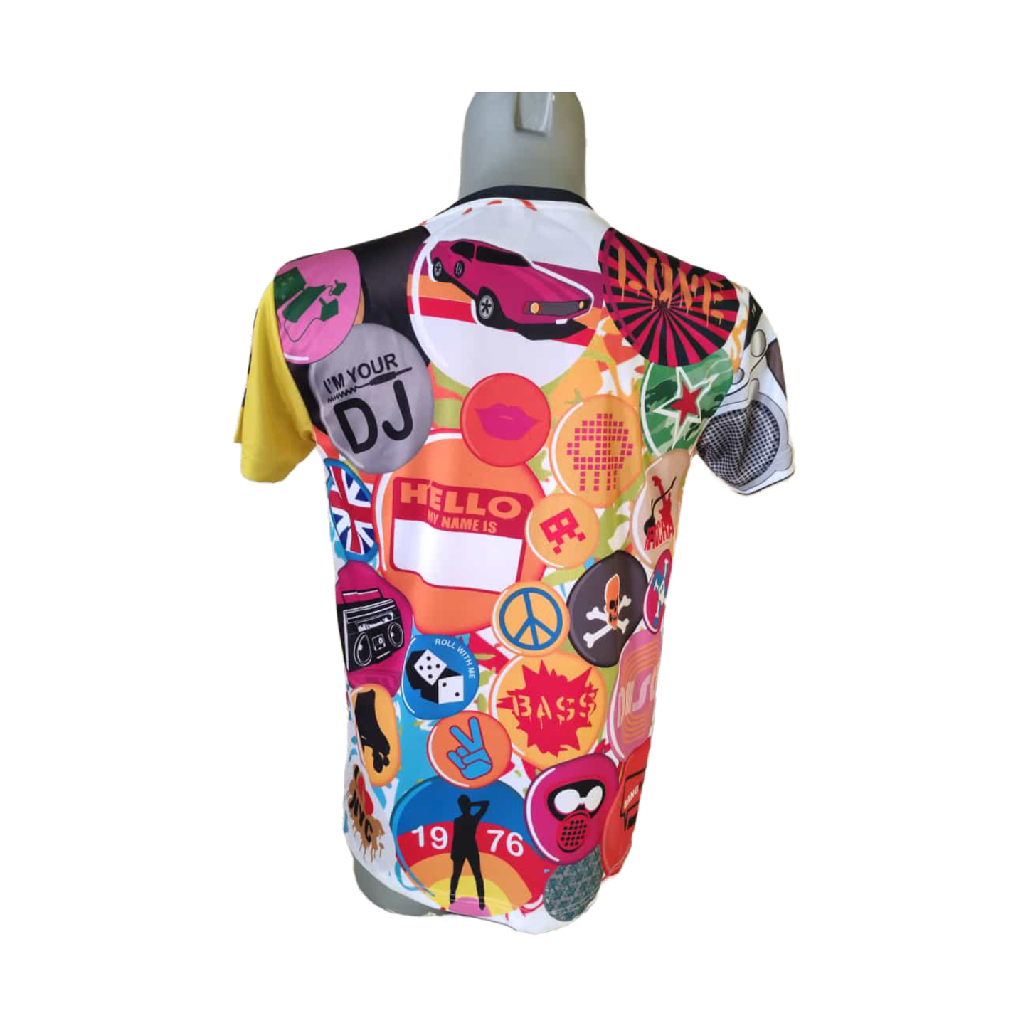 CAMISETA AÑOS 80 COLORIDA